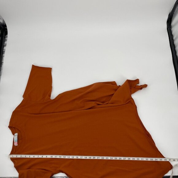 Free People Beach Kahana Orange Swing Tunic Mini Dress Womens XS Boho Oversize - Picture 7 of 8